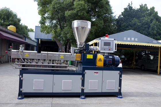 Línea de producción de granulación para extrusora de tornillos gemelos de pellets de plástico de PPR PP HDPE PE PVC